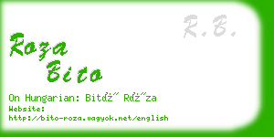 roza bito business card